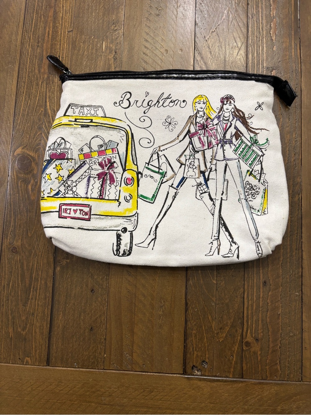 Brighton Canvas Holiday City Cosmetics Bag